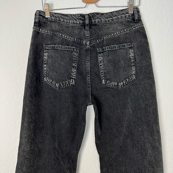 Free People Slit Front High Rise Straight Leg Jeans - Picture 8 of 13